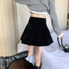Casual Pleated Empire A-Line High Waist Medium Stretch Mini Skirts Mssza