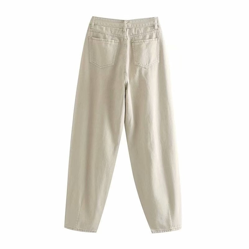 Casual Pleated Loose Streetwear Pocket Cowboy Pants Mssza