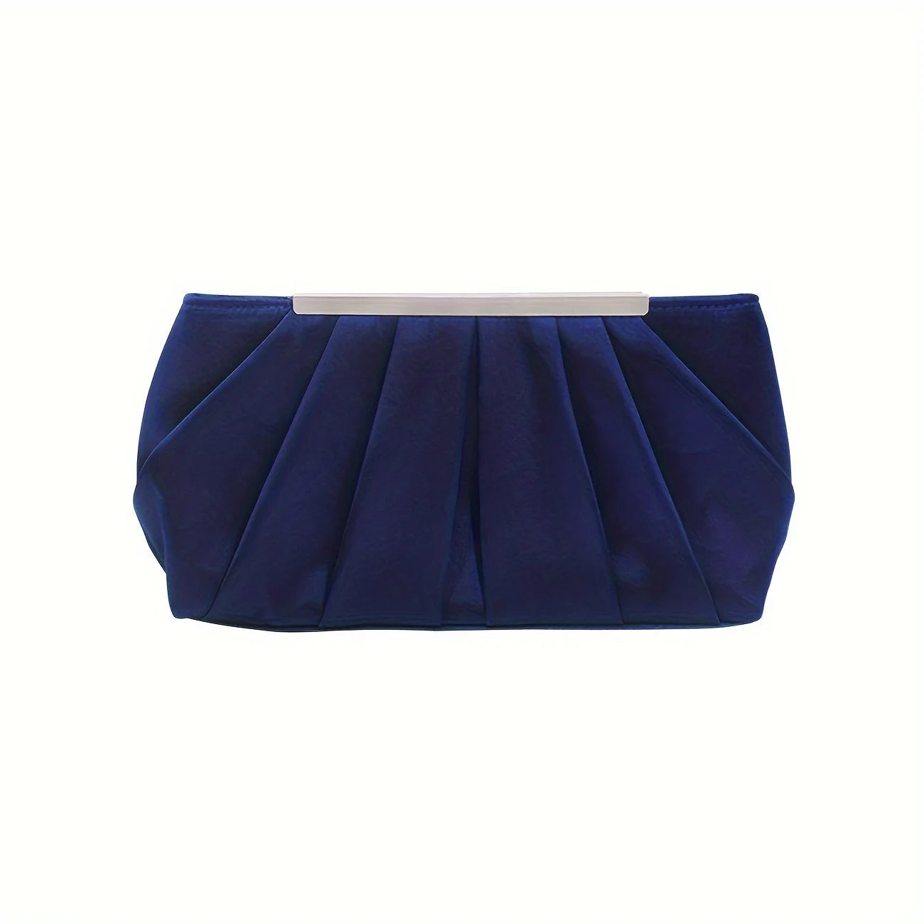Casual Pleated Silk Polyester Dinner Simple And Generous Large Capacity Clutch Bag Mssza
