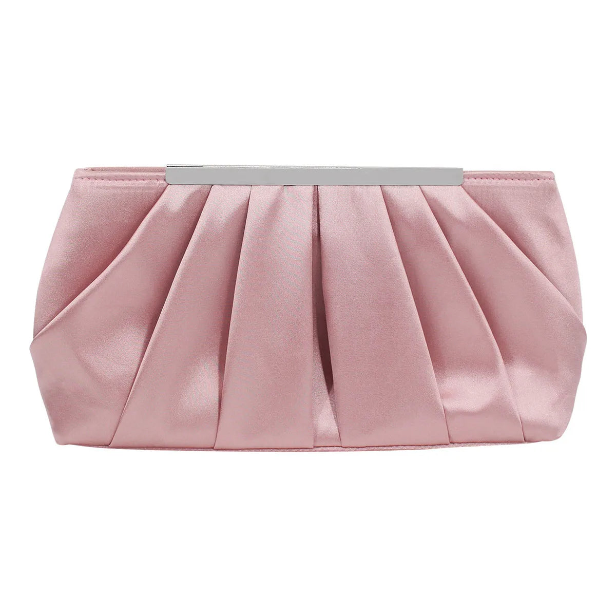 Casual Pleated Silk Polyester Dinner Simple And Generous Large Capacity Clutch Bag Mssza
