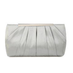 Casual Pleated Silk Polyester Dinner Simple And Generous Large Capacity Clutch Bag Mssza