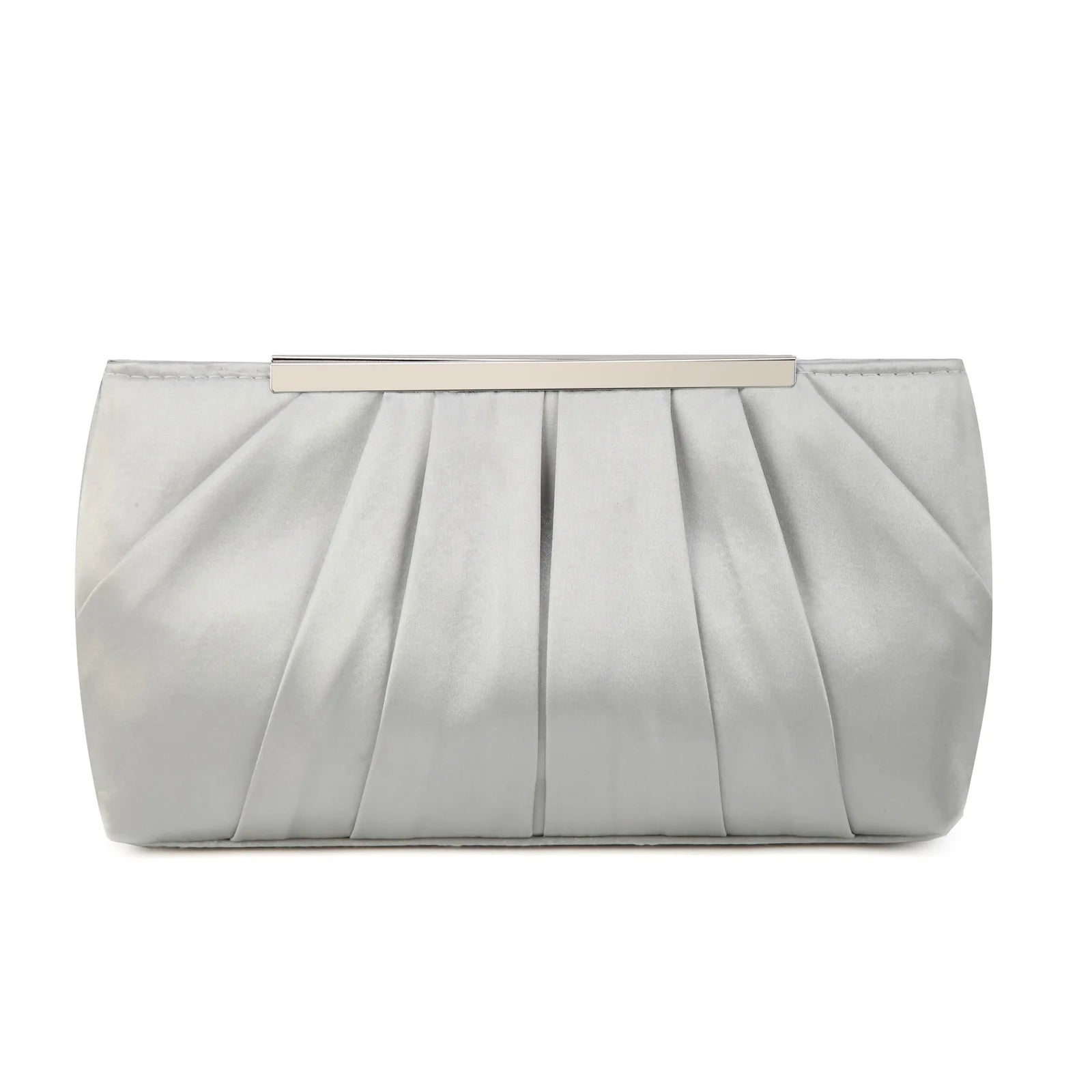 Casual Pleated Silk Polyester Dinner Simple And Generous Large Capacity Clutch Bag Mssza
