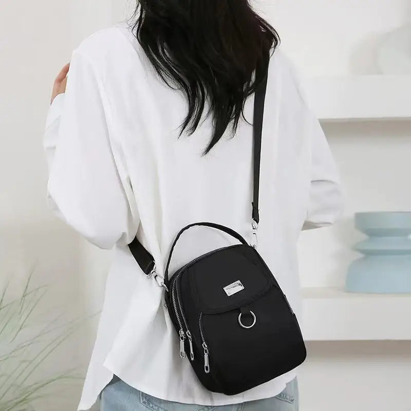 Casual Polyester Single Shoulder Strap Suitable For Both Versatile Zipper Crossbody Bag Mssza