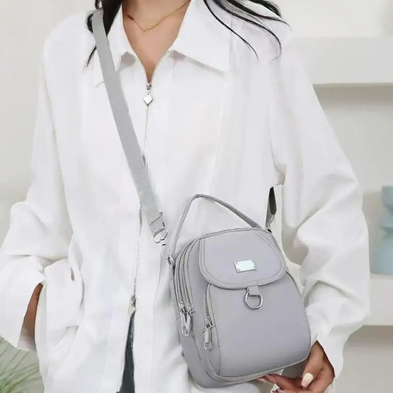 Casual Polyester Single Shoulder Strap Suitable For Both Versatile Zipper Crossbody Bag Mssza