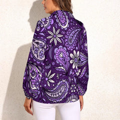 Casual Print Single Breasted Regular Fit Long-Sleeve Shirt Mssza