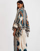 Vintage Print Wide Leg Pants Loose Long Sleeve Shirt Two Piece Set Mssza