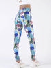 Casual Printed Elastic Workout High Waist Fitness Leggings Mssza