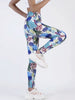 Casual Printed Elastic Workout High Waist Fitness Leggings Mssza
