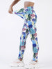 Casual Printed Elastic Workout High Waist Fitness Leggings Mssza