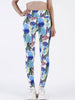 Casual Printed Elastic Workout High Waist Fitness Leggings Mssza