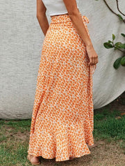 Casual Printed Polyester Skirt Bottoms Mssza