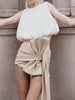 Casual Pullover O-Neck Sleeveless Zipper Spliced Loose Blouses Mssza