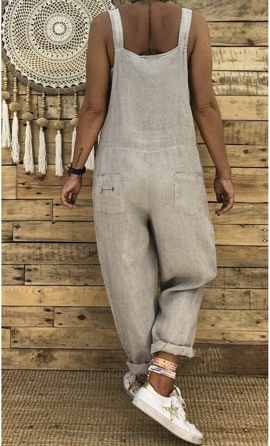 Casual Punk Strap Baggy Pockets  jumpsuit Mssza