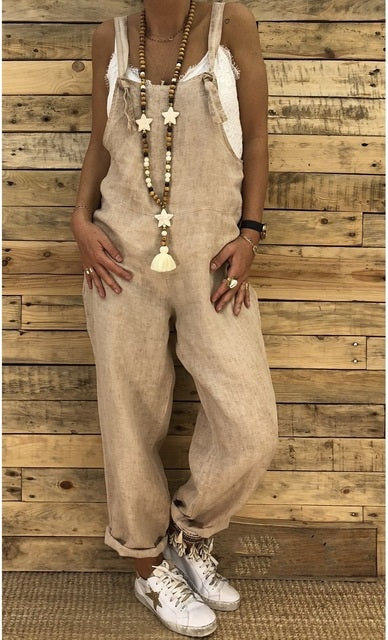 Casual Punk Strap Baggy Pockets  jumpsuit Mssza