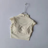 Quick-Dry Sleeveless Fixed Pad Mesh Sports Yoga T-Shirt Mssza