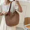 Casual Rattan Woven Top Handle Hollow Raffia Crochet Beach Straw Handbags Mssza