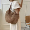 Casual Rattan Woven Top Handle Hollow Raffia Crochet Beach Straw Handbags Mssza