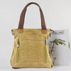 Casual Retro Campus Canvas Bulk Capacity Practicality Detachable Shoulder Strap Tote Bag Mssza