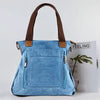 Casual Retro Campus Canvas Bulk Capacity Practicality Detachable Shoulder Strap Tote Bag Mssza