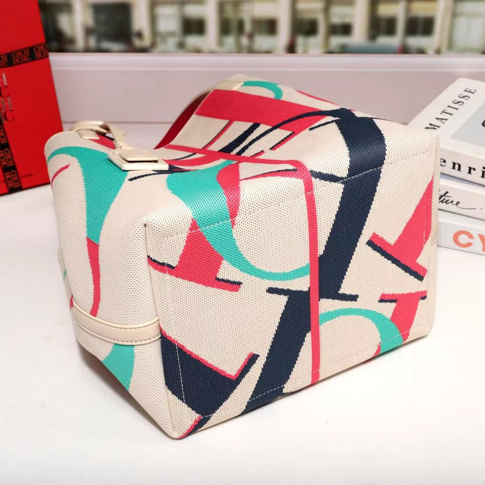 Casual Retro Design Large Capacity Bucket Handbag Mssza