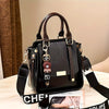 Casual Retro PU Leather Color Contrast Crossbody Simple Square Mini Bag Mssza