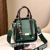 Casual Retro PU Leather Color Contrast Crossbody Simple Square Mini Bag Mssza