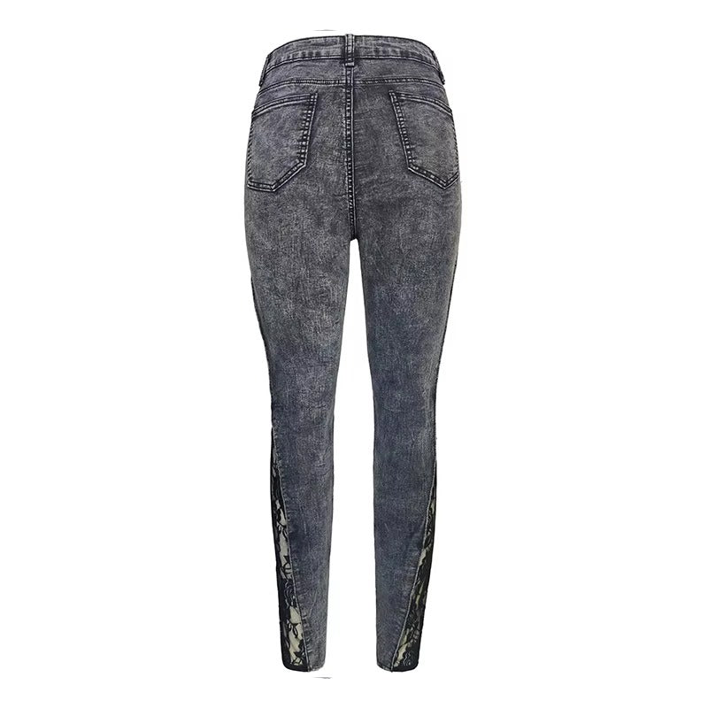 Casual Ripped Full Length High Waist Stretch Skinny Jeans Mssza