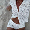 Casual See Through Sleeveless Vest Slim Hip Package Skirts Suit Crop Top Sets Mssza