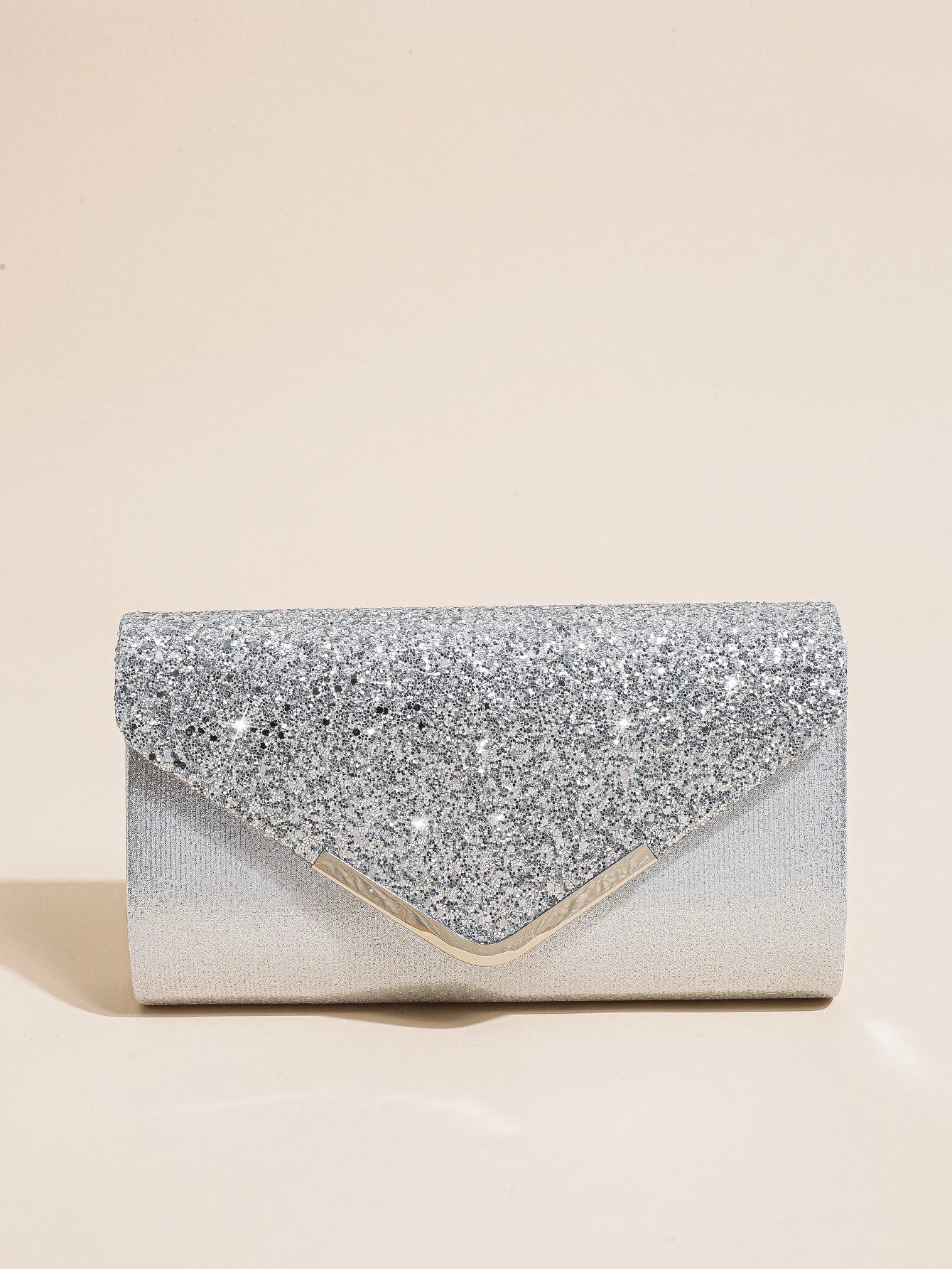 Casual Sequin Clutch Purse chain Shoulder Evening Envelope Cross Body Handbag Mssza