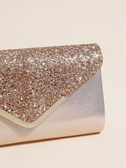 Casual Sequin Clutch Purse chain Shoulder Evening Envelope Cross Body Handbag Mssza