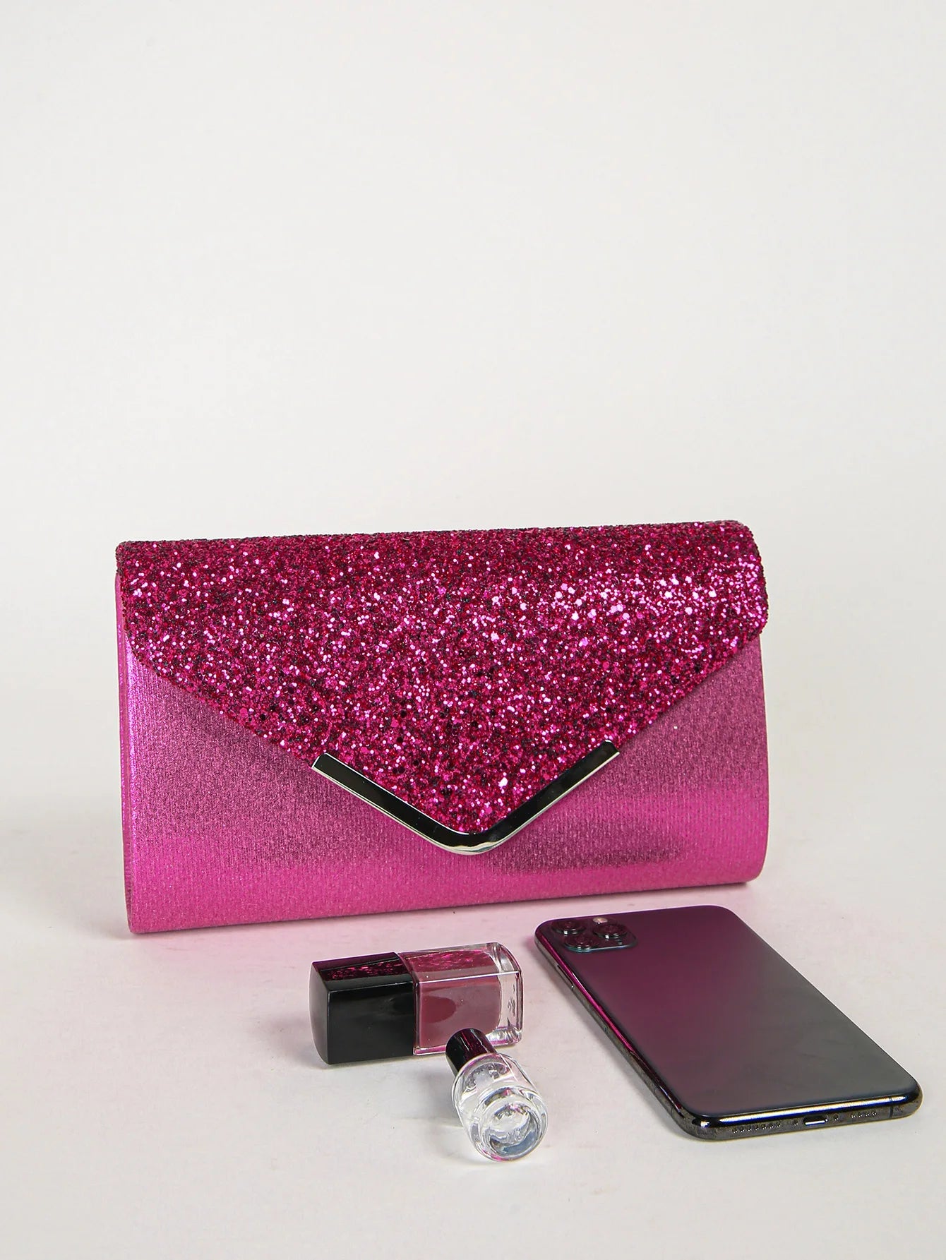 Casual Sequin Clutch Purse chain Shoulder Evening Envelope Cross Body Handbag Mssza