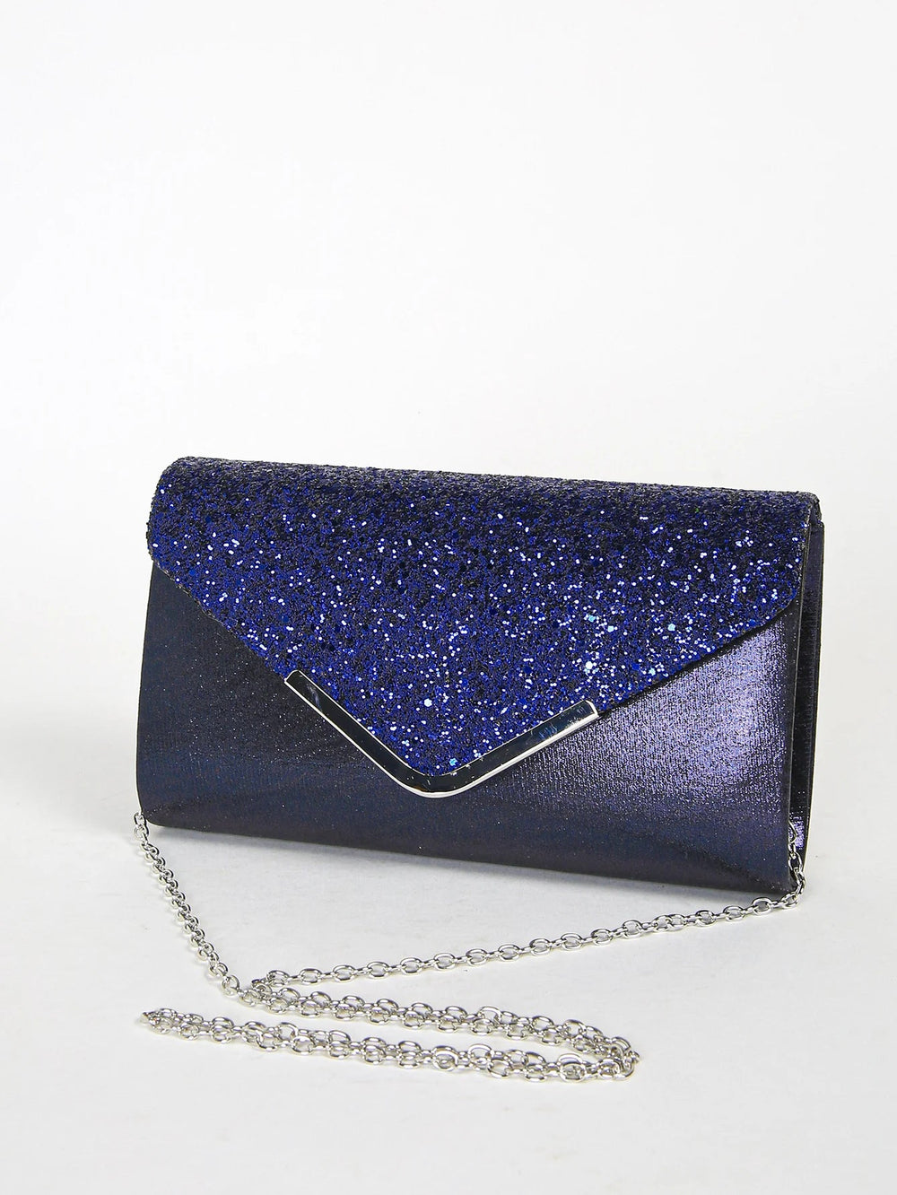 Casual Sequin Clutch Purse chain Shoulder Evening Envelope Cross Body Handbag Mssza