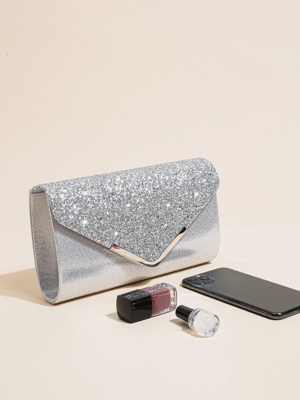 Casual Sequin Clutch Purse chain Shoulder Evening Envelope Cross Body Handbag Mssza