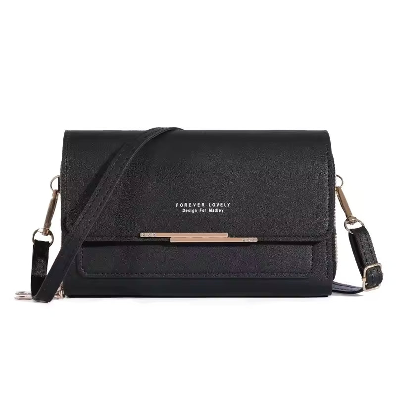 Casual Sequined Mobile Phone Packet Wallet Handbag Multi Card Large Capacity Shoulder Bag Mssza