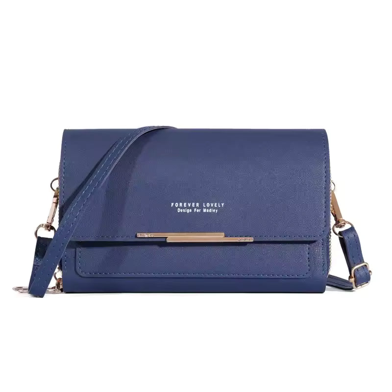 Casual Sequined Mobile Phone Packet Wallet Handbag Multi Card Large Capacity Shoulder Bag Mssza