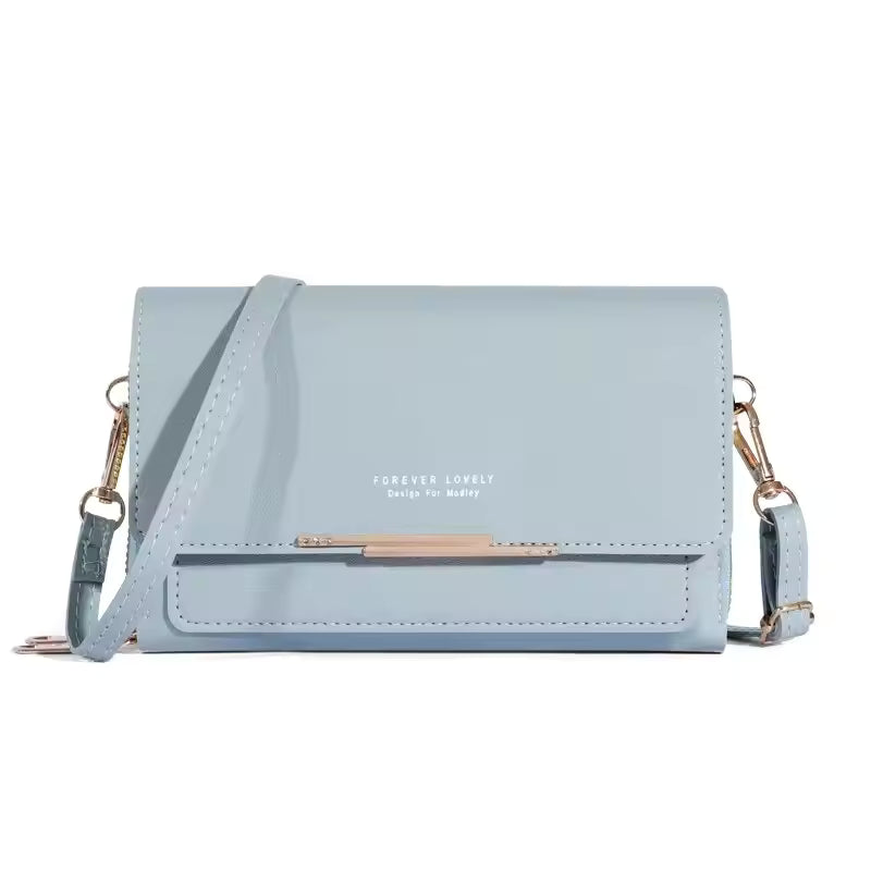 Casual Sequined Mobile Phone Packet Wallet Handbag Multi Card Large Capacity Shoulder Bag Mssza