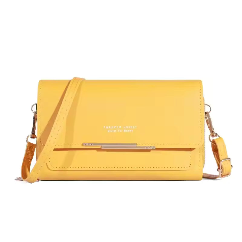 Casual Sequined Mobile Phone Packet Wallet Handbag Multi Card Large Capacity Shoulder Bag Mssza