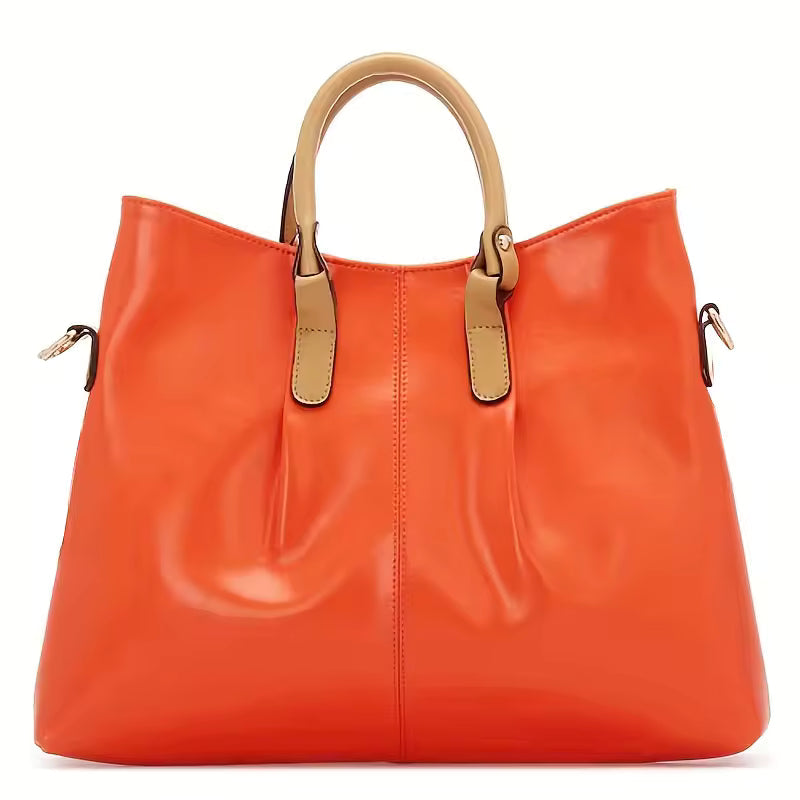 Casual Shopping Single Shoulder Crossbody Retro Cowhide Leather Handbag Mssza