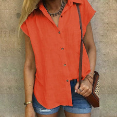 Casual Short Sleeve Blouse Shirt Mssza