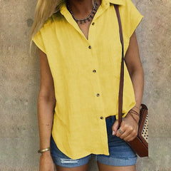 Casual Short Sleeve Blouse Shirt Mssza