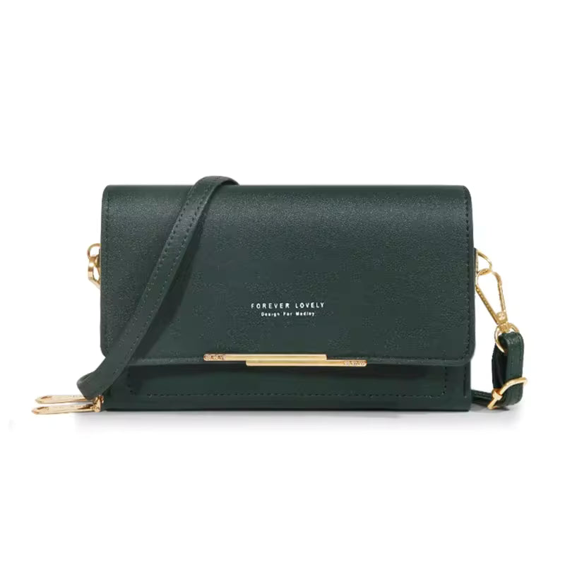 Casual Shoulder Mobile Phone Packet Multi Card Large Capacity Handbag Mssza