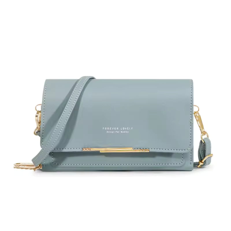Casual Shoulder Mobile Phone Packet Multi Card Large Capacity Handbag Mssza