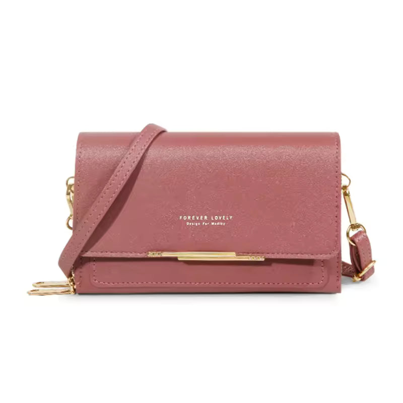 Casual Shoulder Mobile Phone Packet Multi Card Large Capacity Handbag Mssza