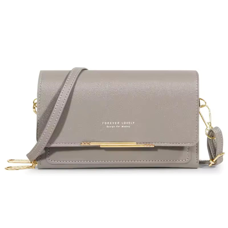 Casual Shoulder Mobile Phone Packet Multi Card Large Capacity Handbag Mssza