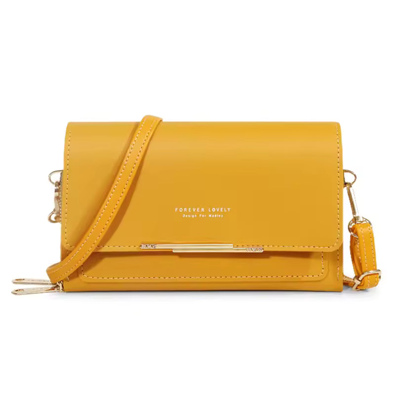 Casual Shoulder Mobile Phone Packet Multi Card Large Capacity Handbag Mssza