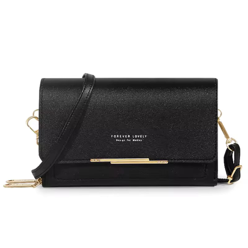Casual Shoulder Mobile Phone Packet Multi Card Large Capacity Handbag Mssza