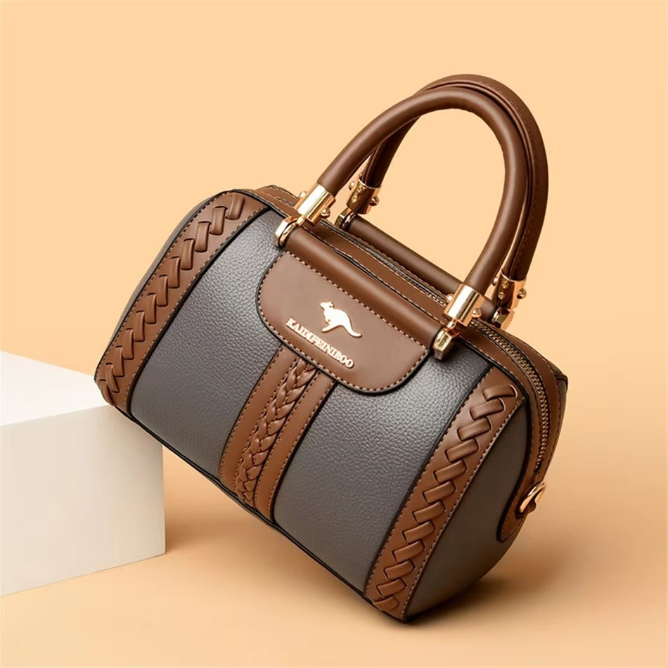 Casual Silt Pocket High Quality Leather Versatile Messenger Shoulder Crossbody Bags Mssza