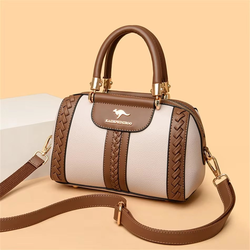 Casual Silt Pocket High Quality Leather Versatile Messenger Shoulder Crossbody Bags Mssza