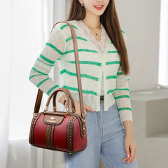 Casual Silt Pocket High Quality Leather Versatile Messenger Shoulder Crossbody Bags Mssza