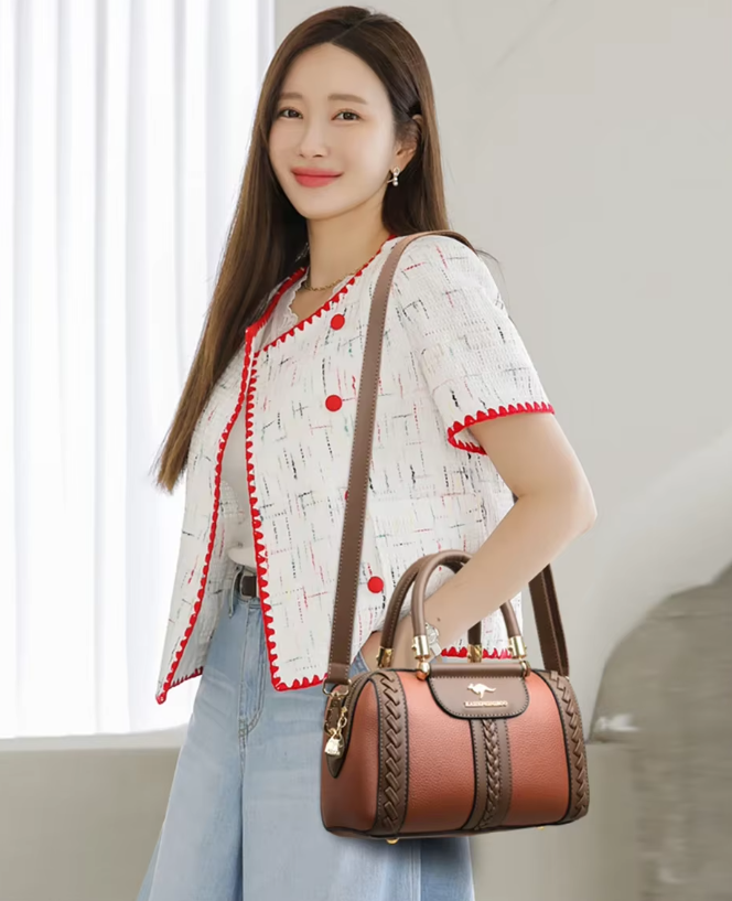 Casual Silt Pocket High Quality Leather Versatile Messenger Shoulder Crossbody Bags Mssza